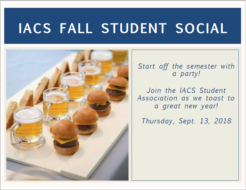 IACS Fall 2018 Social